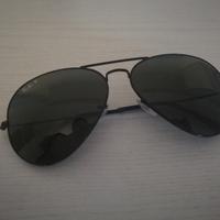 Occhiali da sole Ray Ban Aviator polarizzati neri
