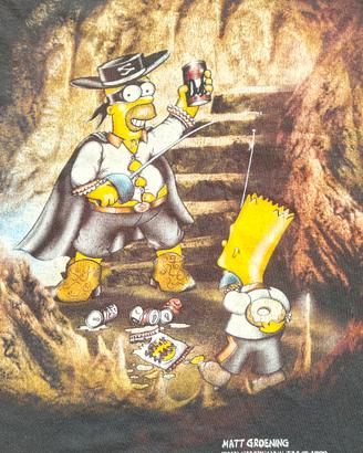 Maglietta vintage The Simpsons "Homer Zorro"  1999