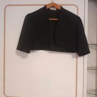 Spring Roma giacchina nera in rasatello