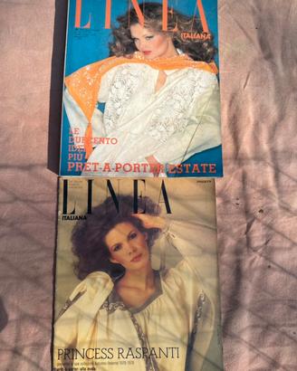 2 riviste Linea Italiana vintage 1978 + inserto