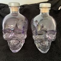 Bottiglia vuota teschio Crystal Head vodka
