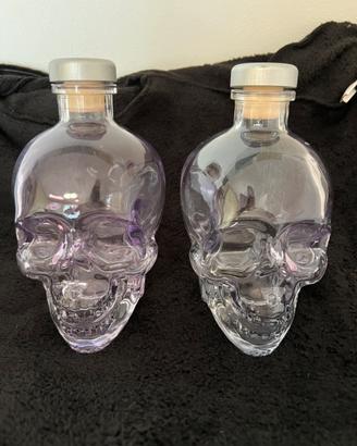 Bottiglia vuota teschio Crystal Head vodka