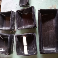 Accessori in ceramica nero lucido completi