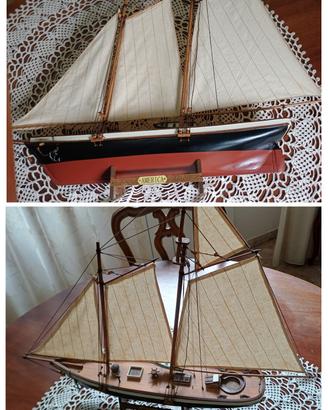 Modellino Yacht da regata "America" 1851.