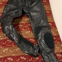 Pantaloni moto in pelle