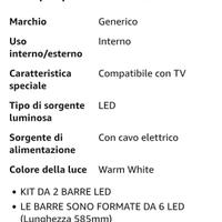 Kit 2 barre led per TV Nordmende/Akai 32 "