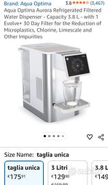 dispenser d'acqua filtrata refrigerata Aqua Optima