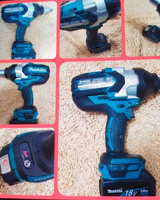 Makita dtw 1001 a 18v no Parkside batteria 5amper