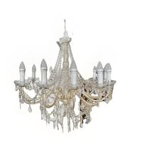 Lampadario vintage con goccie e. 12 bracci compl.