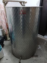Serbatoio inox da 600L