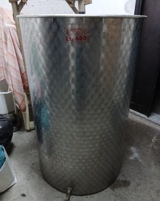 Serbatoio inox da 600L