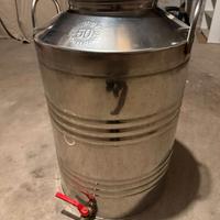 Bidone / Fusto Inox 18/10 50 L. con rubinetto