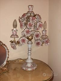 Lampada da tavolo a più luci stile Rococò