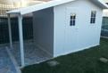 Casetta in pvc 3x2 con tettoia