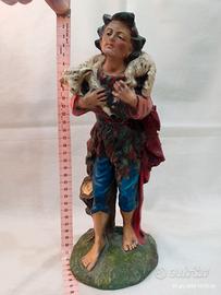 Antico pastore Toscano cartapesta anni 20 cm 30