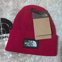 Berretto in maglia The North Face di colore rosso