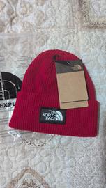 Berretto in maglia The North Face di colore rosso