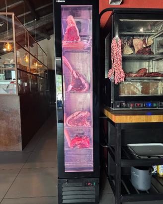 Vetrina espositiva frigo carne thin ager