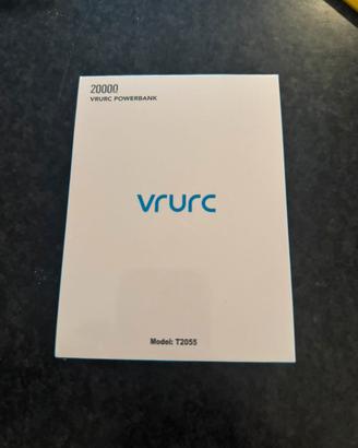 VRURC Power Bank 20000mAh USB C con cavi integrati
