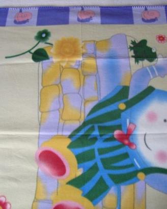 Copertina pile bimba bimbo per lettino 