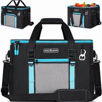 INSMEER Borsa Termica 50L Morbida, Grigio/Blu