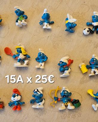 Lotto di 15A Puffi/Schmurf anni '70/'80
