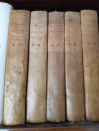 Vocabolario della Crusca 1741 Completo 5 Tomi