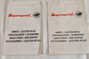 certificati omologazione scarico Supersprint