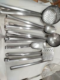 set mestoli acciaio inox 