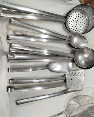 set mestoli acciaio inox 