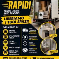 Sgomberi rapidi - cantine, garage, cucine, mobili