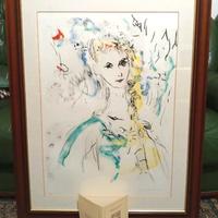 TRECCANI litografia 76/100 in cornice con certific