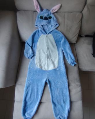 pigiamone a tuta intera Stich Disney 7/8 anni