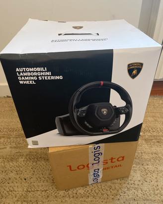 volante simulatore di guida lamborghini