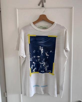 T-Shirt Off-White Caravaggio Bianca Gialla