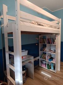 Letto a soppalco misure ridotte: 180x80