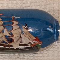 Vero vintage anni 60 VELIERO IN BOTTIGLIA 