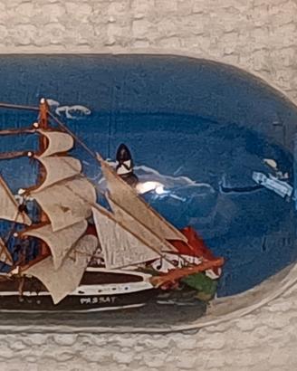 Vero vintage anni 60 VELIERO IN BOTTIGLIA 