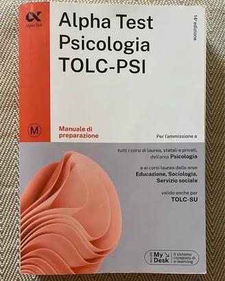 Libro Alpha Test Psicologia TOLC-PSI TOLC-SU