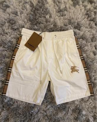 Pantaloncini Burberry shorts bianchi e check (L)