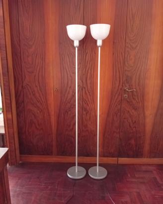 Lampade a stelo color argento / bianco 