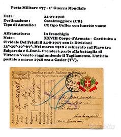 PM26 - Posta Militare 177 - 1° Guerra Mondiale