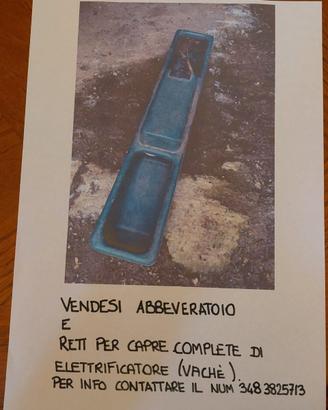 Abbeveratoio ,Mangiatoia , rete elettrific