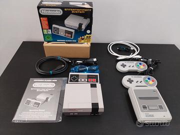 Nintendo classic mini NES + SNES originali
