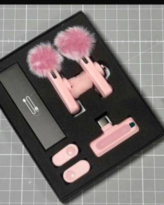 Doppio microfono wireless pink