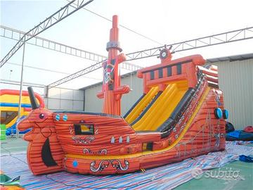 Galeone gonfiabile usato gigante scivolo