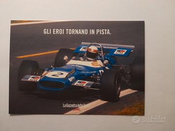 Jackie Stewart - Cartolina Postcard F1