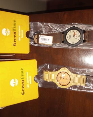 Orologio legno SOLAR WOOD linea Green Time