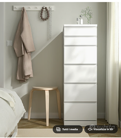 IKEA MALM Cassettiera con 6 cassetti