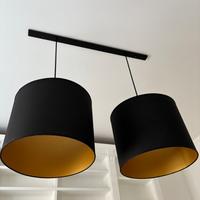 Lampadario 120cm con struttura in ferro